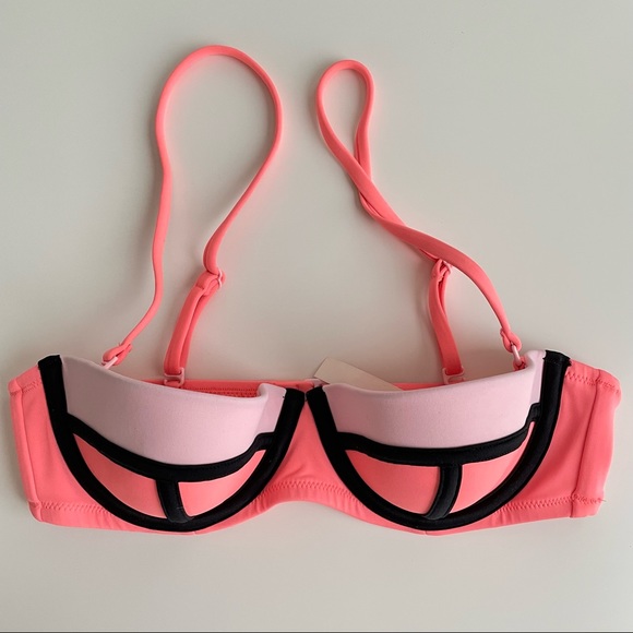 Victoria’s Secret The Flirt Color Block Bandeau Bikini Top - Picture 4 of 8